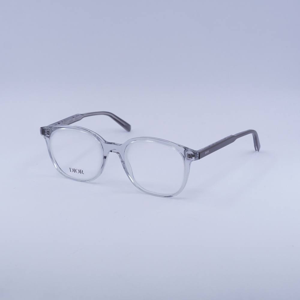 NWT Christian Dior DM50048I-020-52 Transparent Grey 52mm Eyeglasses